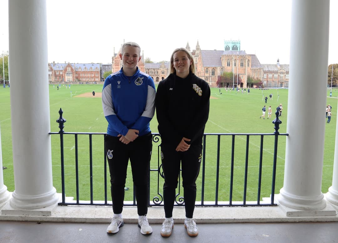 Sixth form pupils represent their respective club's first team and currently play on opposing teams within Bristol.