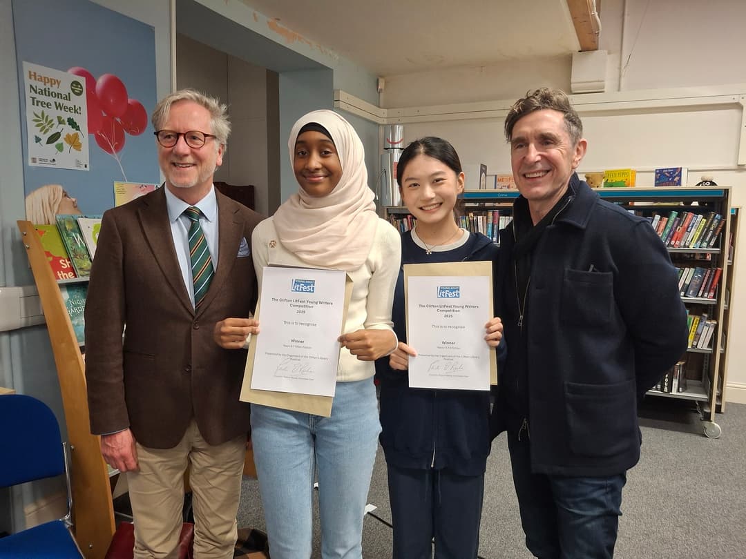 The first ever Young Writers’ Competition was launched by Clifton LitFest in September as part of their new YA strand. Creatives from across Bristol took part and we were thrilled when it was announced that two Clifton College students won the top prizes in their categories.
