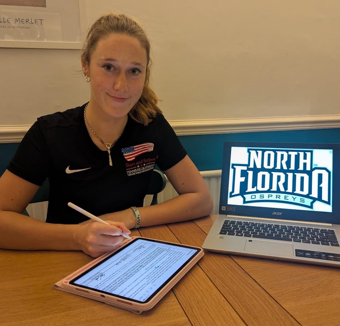 Congratulations to Jess on signing with University of North Florida to study Psychology, with an incredible tennis scholarship.
