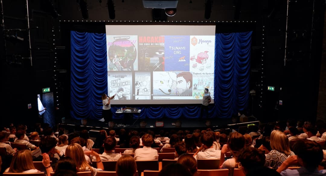 It was a first for Clifton College: a visit from an author and a manga artist!